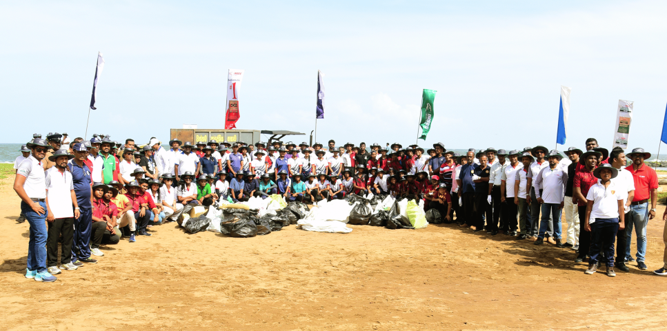 INSEE Cement and INSEE Ecocycle with Sri Lanka Police Led a Beach Cleanup to Mark World Environment Day 2024