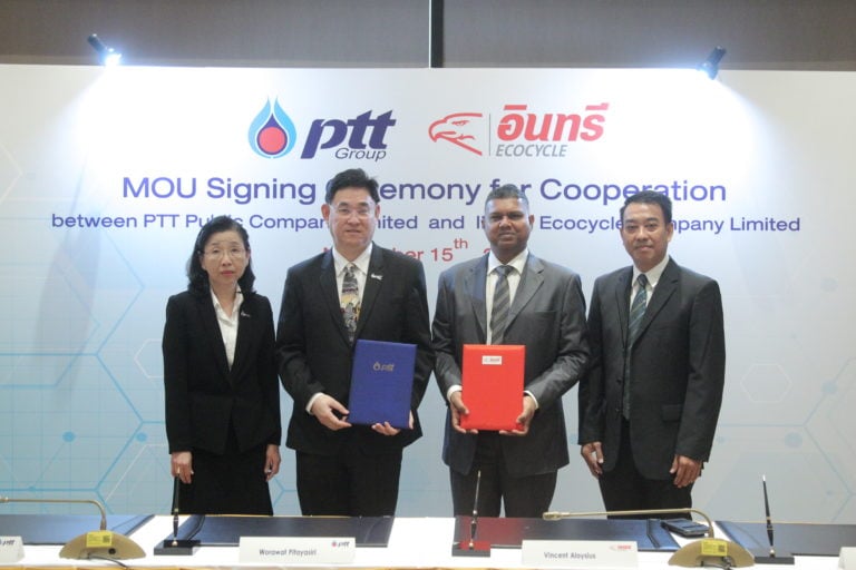 INSEE Ecocycle signs MOU with PTT to Drive Market for Environmental Bio-base Products