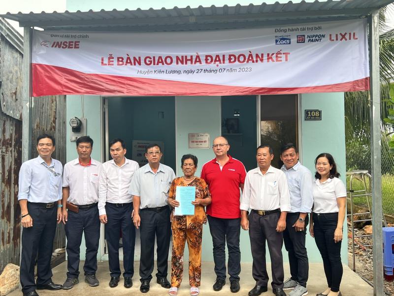 INSEE VIETNAM ORGANIZED THE HANDOVER CEREMONY FOR  LOW-INCOME HOUSES IN KIEN LUONG DISTRICT, KIEN GIANG PROVINCE