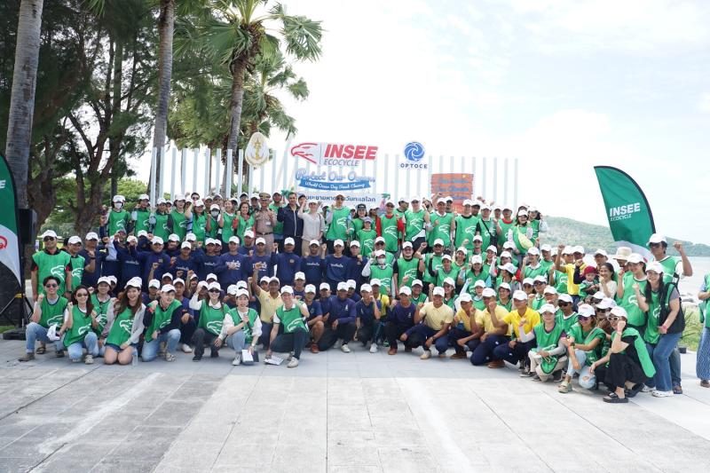 INSEE Ecocycle Joins Forces with Royal Thai Fleet and OPTOCE to Organize Beach Cleanup on World Ocean Day