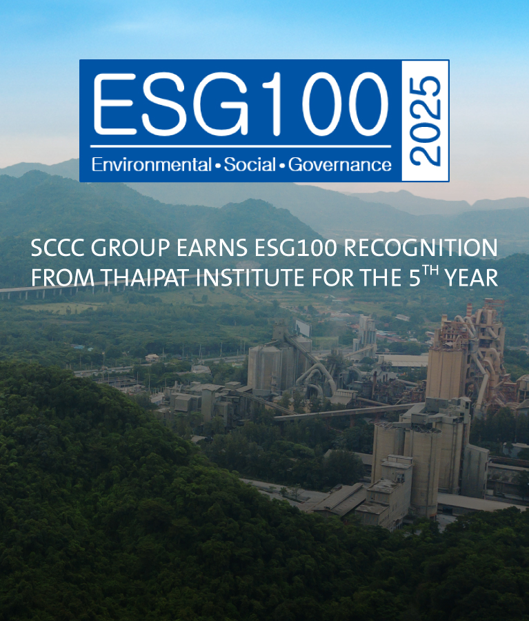 SCCC Group Earns ESG100 Recognition from Thaipat Institute