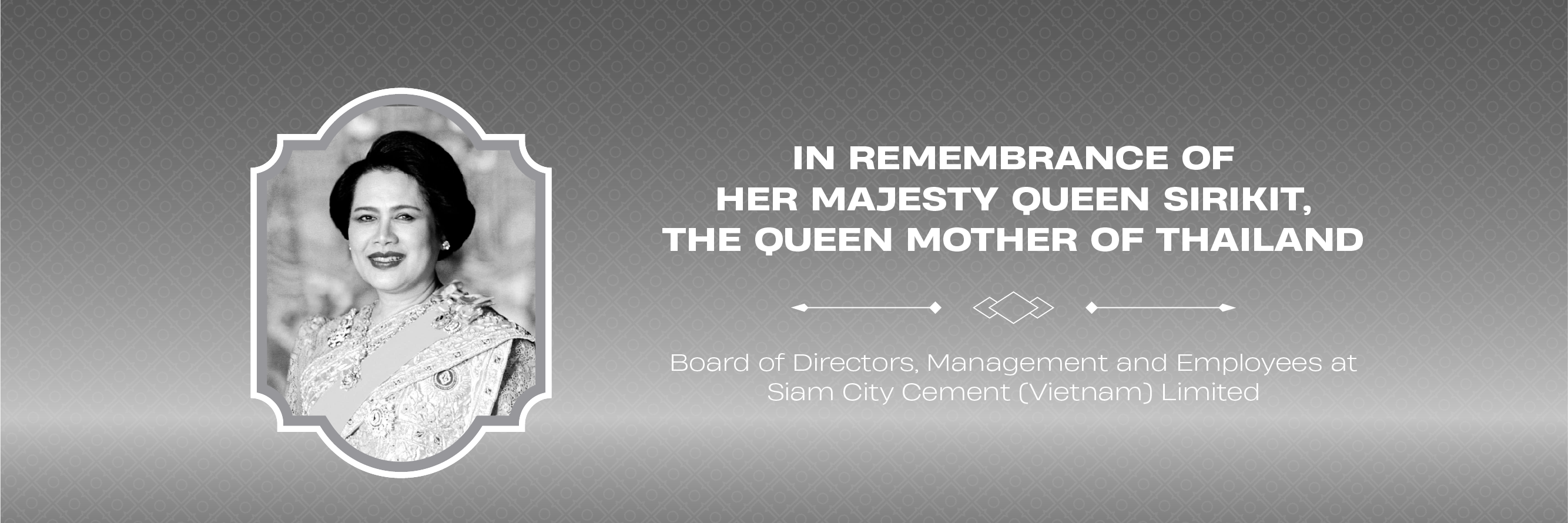 Tưởng nhớ Vương Thái Hậu Sirikit