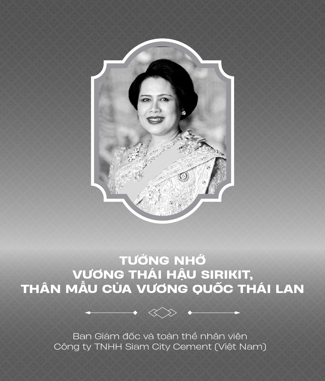 Tưởng nhớ Vương Thái Hậu Sirikit